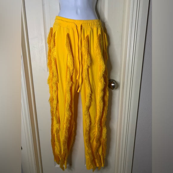 Women Summer Casual Colorful Tassels Fringe Long/Shorts High Waist Pants - Picture 4 of 7